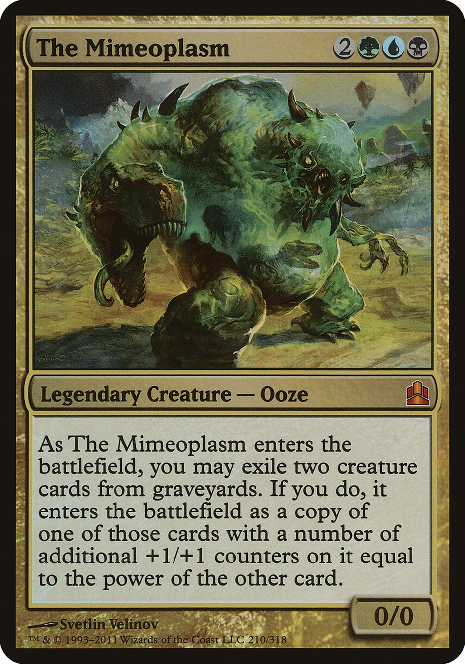 The Mimeoplasm (Oversized) [Commander 2011 Oversized] | Card Merchant Takapuna