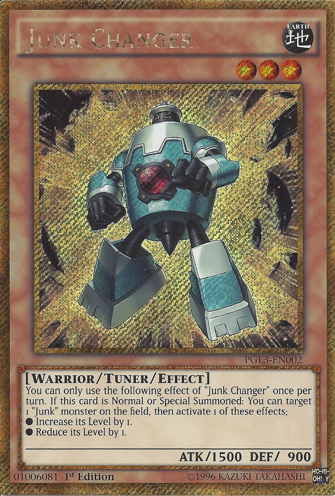 Junk Changer [PGL3-EN002] Gold Secret Rare | Card Merchant Takapuna