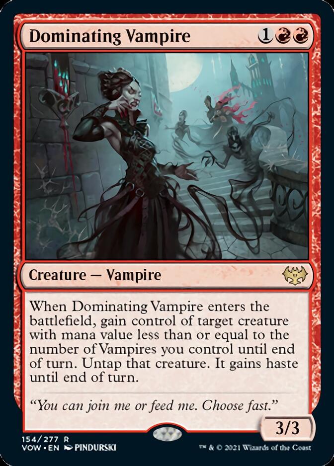 Dominating Vampire [Innistrad: Crimson Vow] | Card Merchant Takapuna