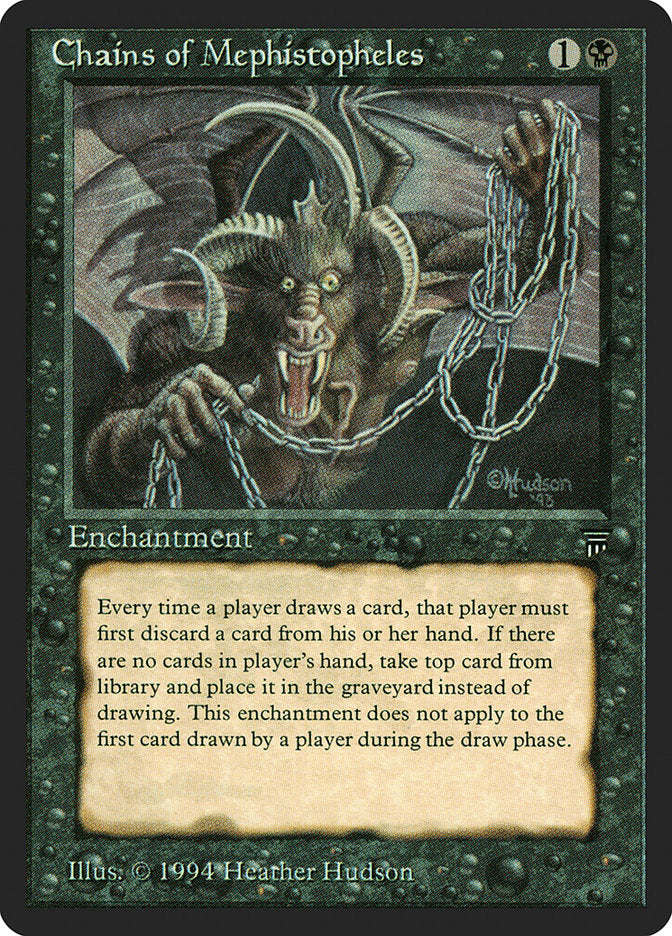 Chains of Mephistopheles [Legends] | Card Merchant Takapuna