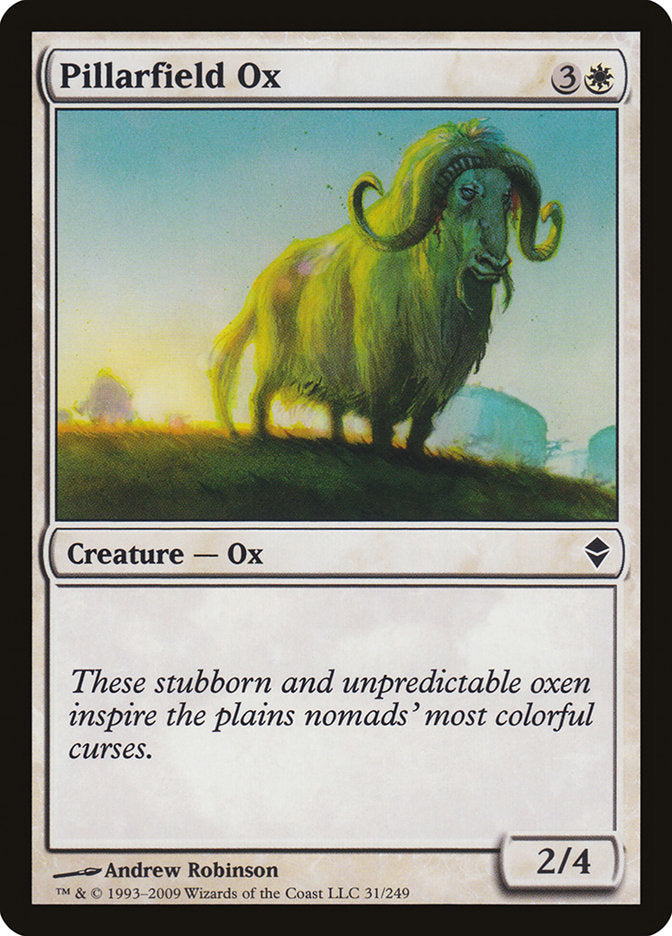 Pillarfield Ox [Zendikar] | Card Merchant Takapuna