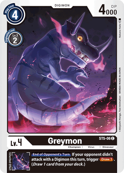 Greymon [ST5-06] [Starter Deck: Machine Black] | Card Merchant Takapuna