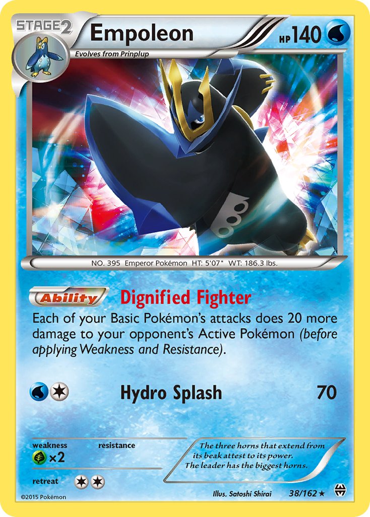 Empoleon (38/162) (Battle Arena Deck Exclusive) (Theme Deck Exclusive) [XY: BREAKthrough] | Card Merchant Takapuna