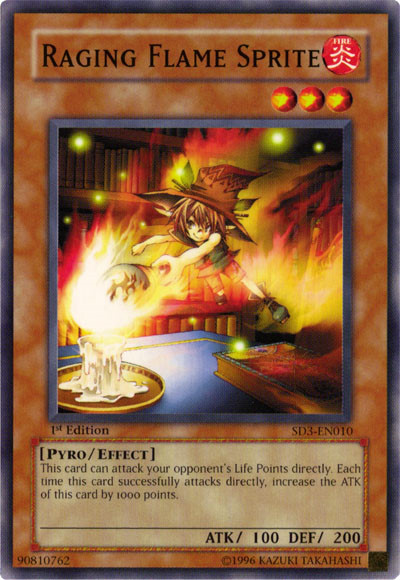 Raging Flame Sprite [SD3-EN010] Common | Card Merchant Takapuna