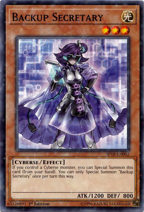 Backup Secretary [SP18-EN002] Starfoil Rare | Card Merchant Takapuna