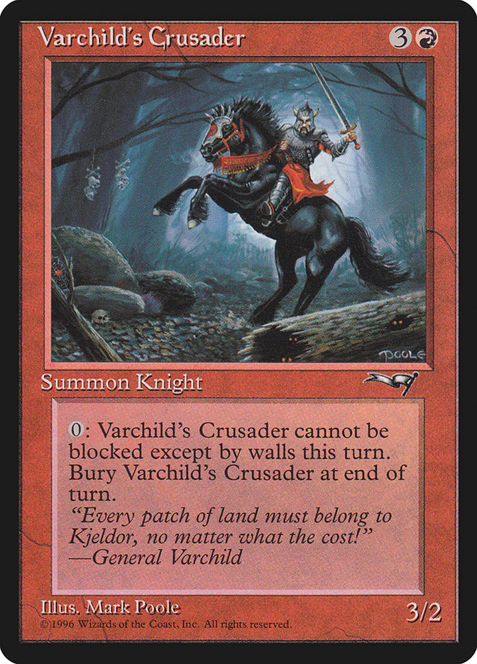 Varchild's Crusader (Black Horse) [Alliances] | Card Merchant Takapuna