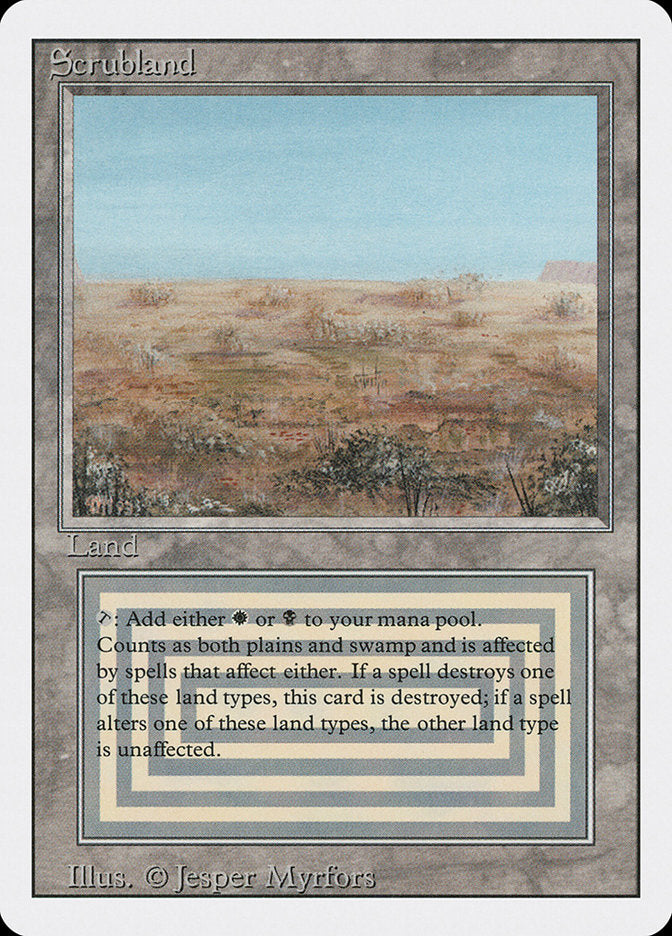 Scrubland [Revised Edition] | Card Merchant Takapuna