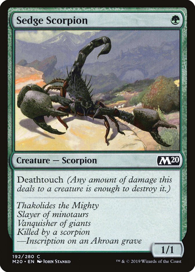 Sedge Scorpion [Core Set 2020] | Card Merchant Takapuna