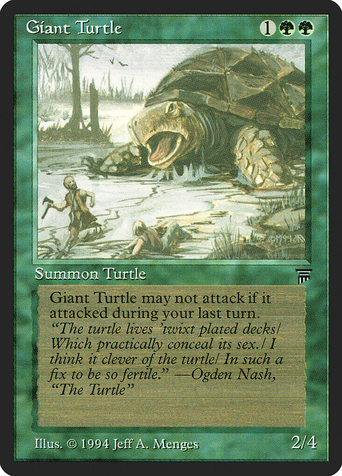 Giant Turtle [Legends] | Card Merchant Takapuna