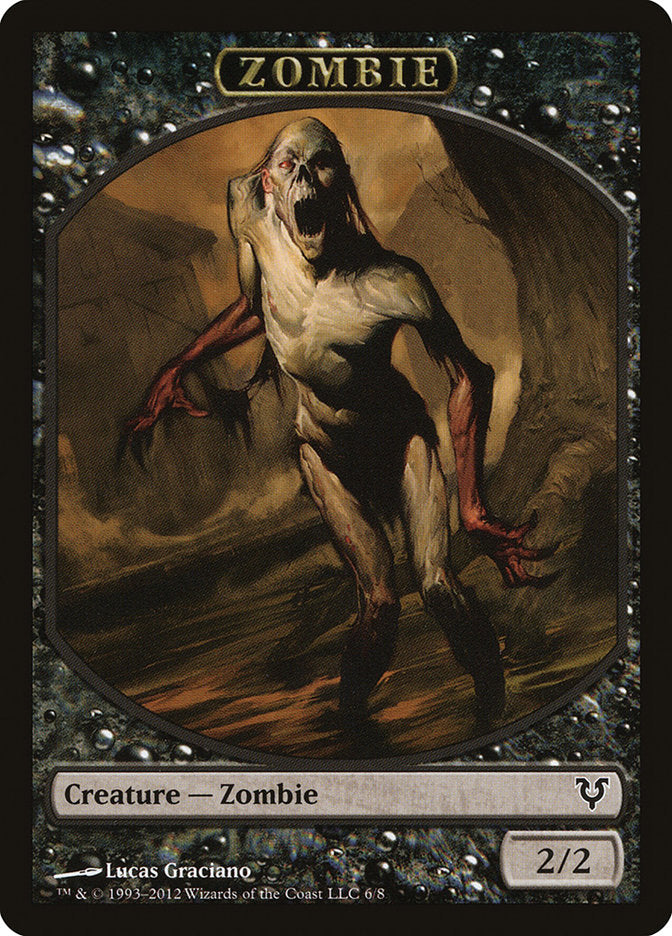 Zombie Token [Avacyn Restored Tokens] | Card Merchant Takapuna