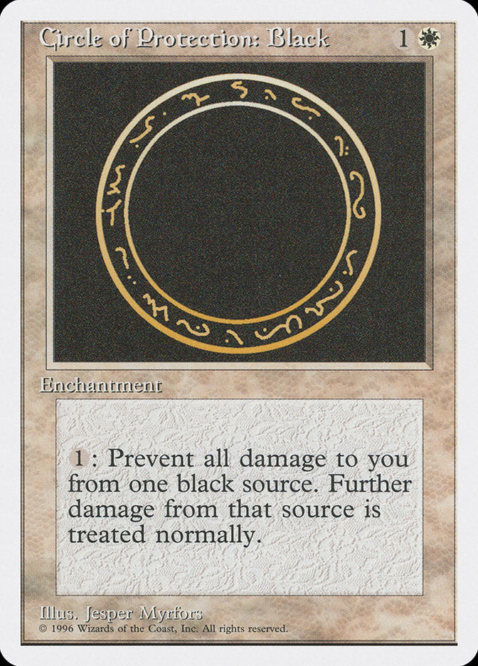 Circle of Protection: Black [Introductory Two-Player Set] | Card Merchant Takapuna