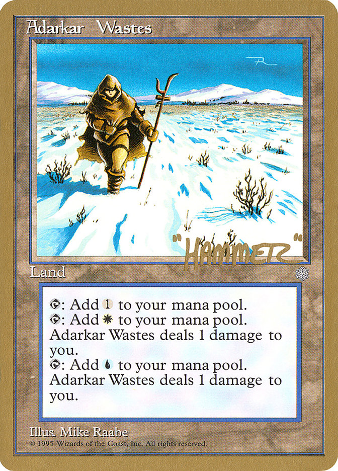 Adarkar Wastes (Shawn "Hammer" Regnier) [Pro Tour Collector Set] | Card Merchant Takapuna