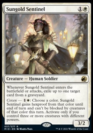 Sungold Sentinel (Promo Pack) [Innistrad: Midnight Hunt Promos] | Card Merchant Takapuna