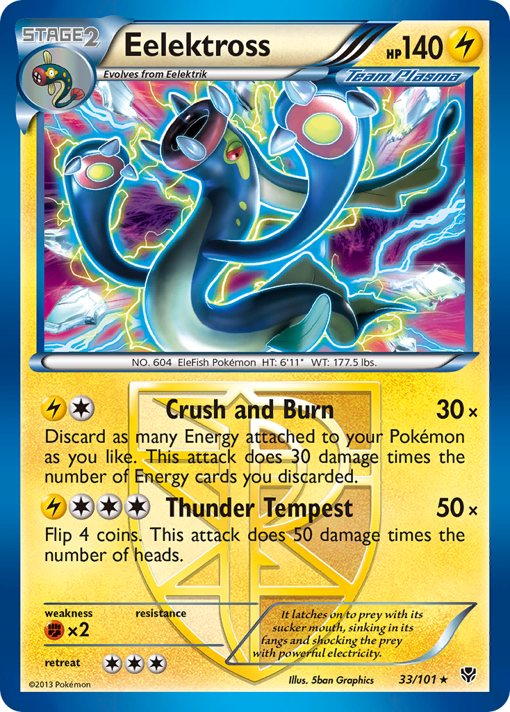 Eelektross (33/101) [Black & White: Plasma Blast] | Card Merchant Takapuna