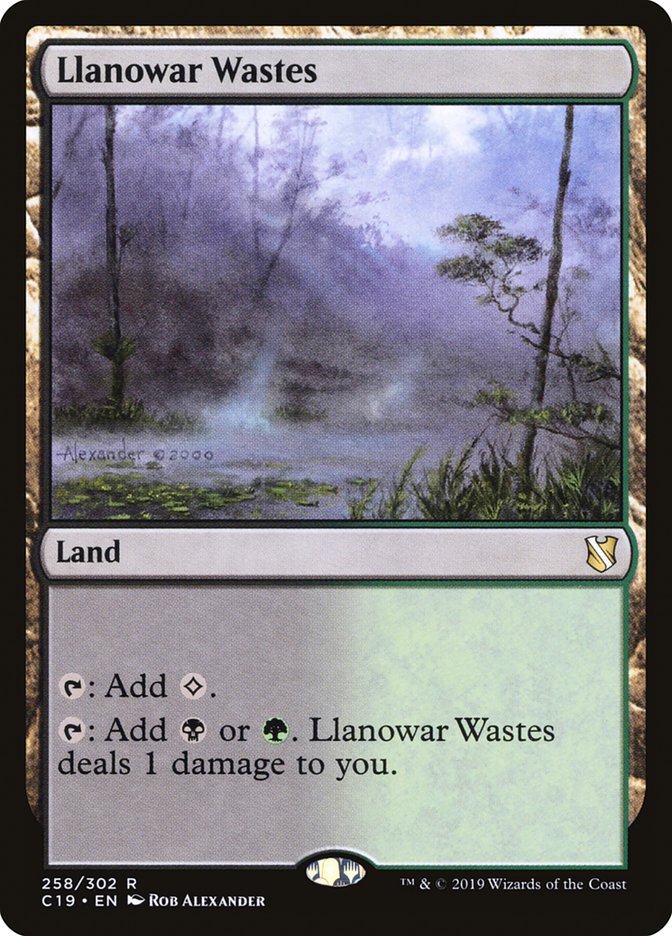 Llanowar Wastes [Commander 2019] | Card Merchant Takapuna