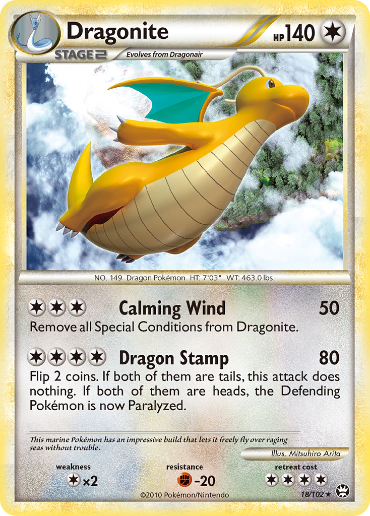 Dragonite (18/102) [HeartGold & SoulSilver: Triumphant] | Card Merchant Takapuna