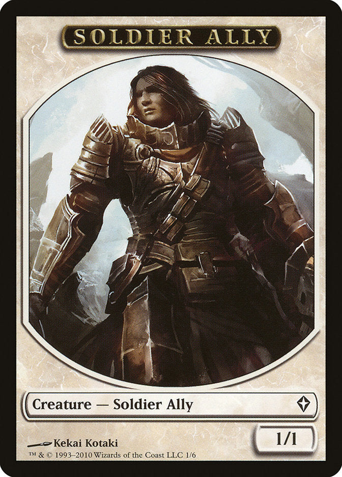 Soldier Ally Token [Worldwake Tokens] | Card Merchant Takapuna