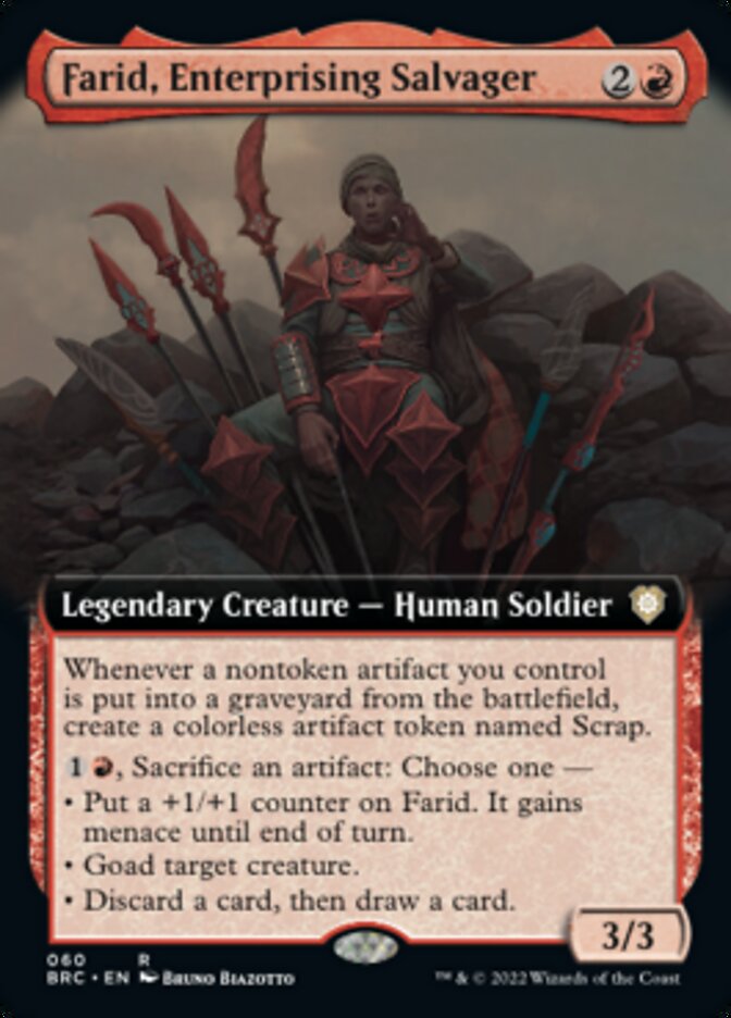 Farid, Enterprising Salvager (Extended Art) [The Brothers' War Commander] | Card Merchant Takapuna