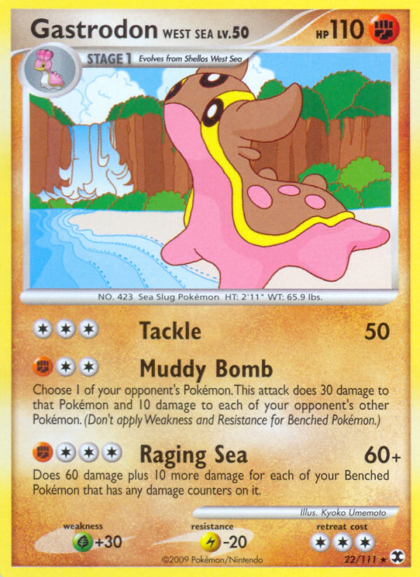 Gastrodon West Sea (22/111) [Platinum: Rising Rivals] | Card Merchant Takapuna