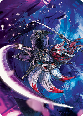 Blade-Blizzard Kitsune Art Card [Kamigawa: Neon Dynasty Art Series] | Card Merchant Takapuna