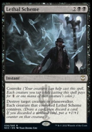 Lethal Scheme (Promo Pack) [Streets of New Capenna Commander Promos] | Card Merchant Takapuna