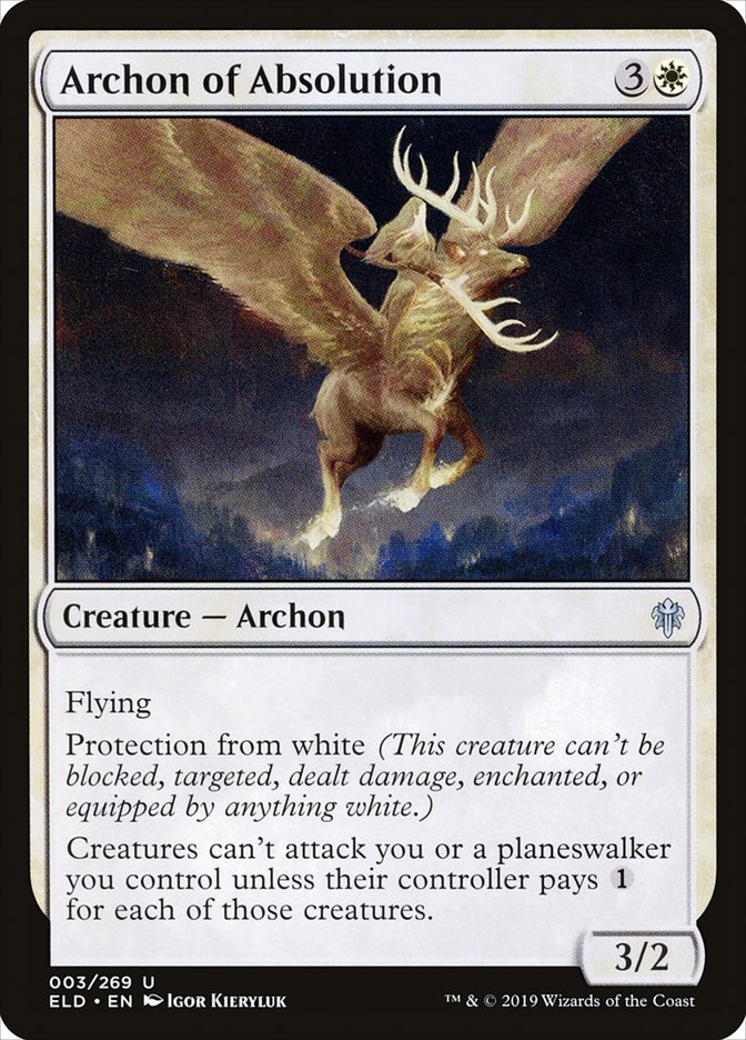 Archon of Absolution [Throne of Eldraine] | Card Merchant Takapuna