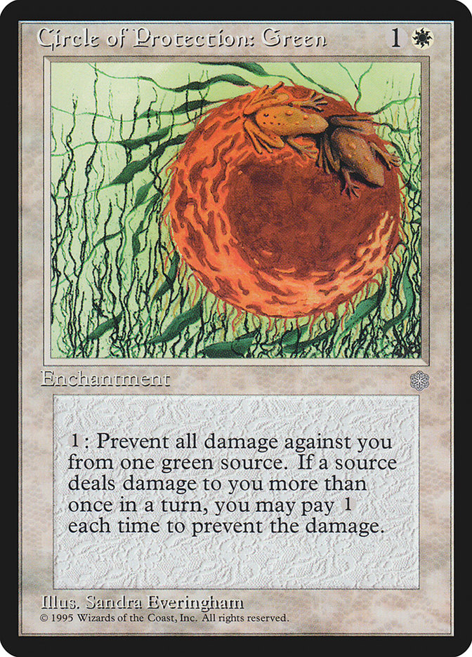 Circle of Protection: Green [Ice Age] | Card Merchant Takapuna