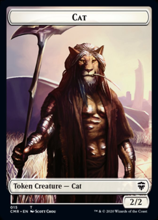 Cat // Soldier Double-Sided Token [Commander Legends Tokens] | Card Merchant Takapuna