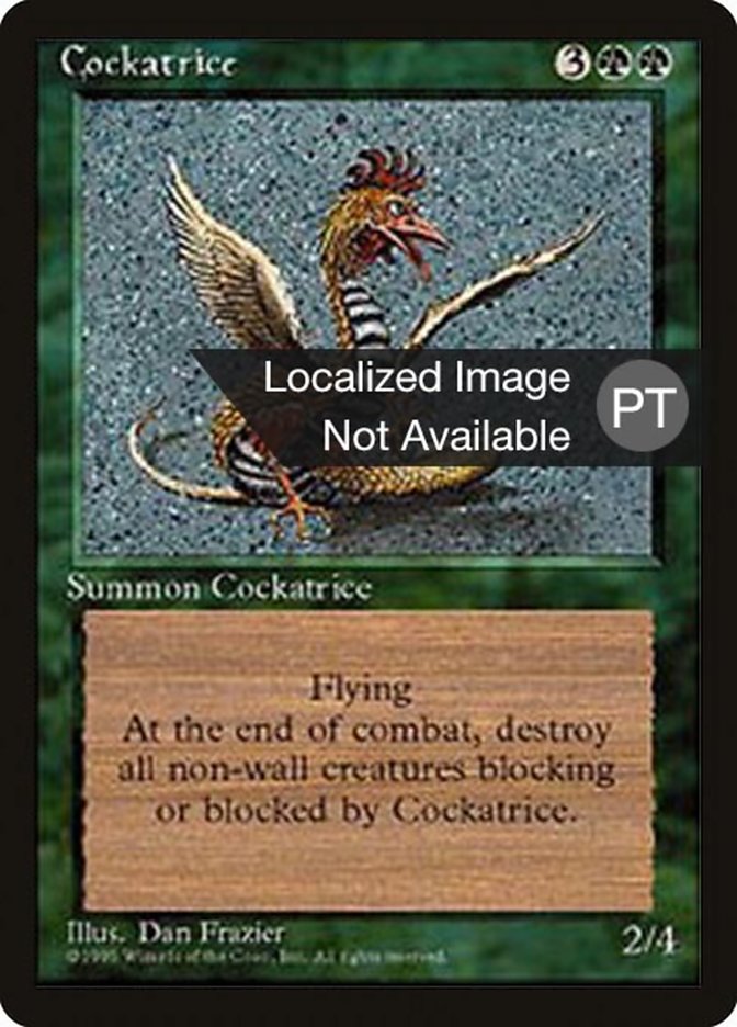 Cockatrice [Fourth Edition (Foreign Black Border)] | Card Merchant Takapuna