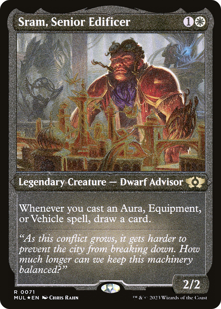 Sram, Senior Edificer (Foil Etched) [Multiverse Legends] | Card Merchant Takapuna