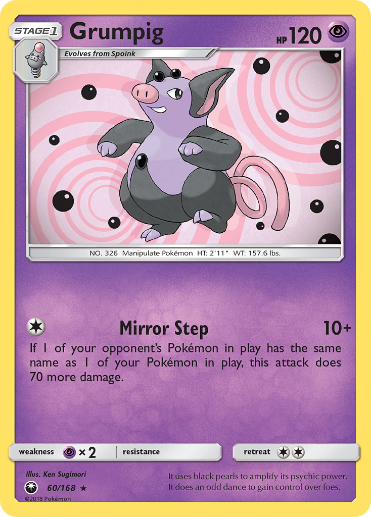 Grumpig (60/168) [Sun & Moon: Celestial Storm] | Card Merchant Takapuna