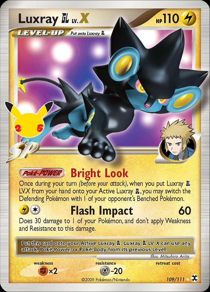 Luxray GL LV.X (109/111) [Celebrations: 25th Anniversary - Classic Collection] | Card Merchant Takapuna