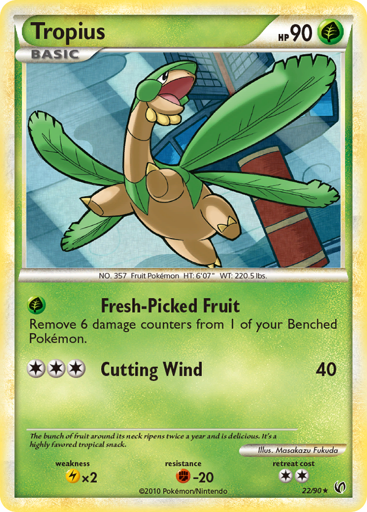 Tropius (22/90) [HeartGold & SoulSilver: Undaunted] | Card Merchant Takapuna