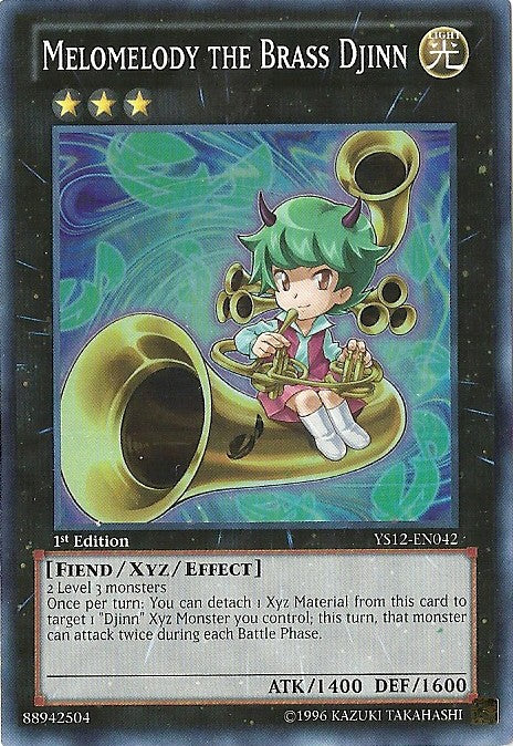 Melomelody the Brass Djinn [YS12-EN042] Super Rare | Card Merchant Takapuna