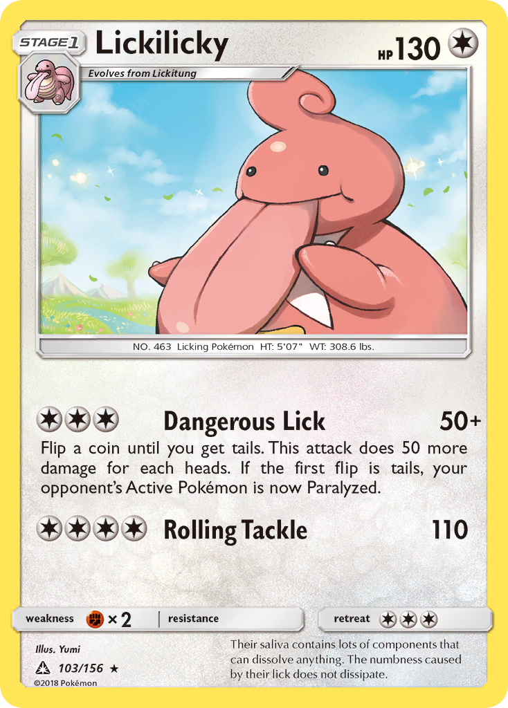 Lickilicky (103/156) [Sun & Moon: Ultra Prism] | Card Merchant Takapuna