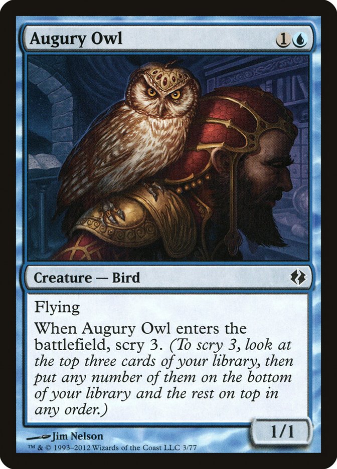 Augury Owl [Duel Decks: Venser vs. Koth] | Card Merchant Takapuna