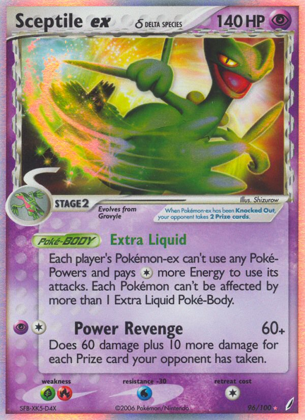 Sceptile ex (96/100) (Delta Species) [EX: Crystal Guardians] | Card Merchant Takapuna