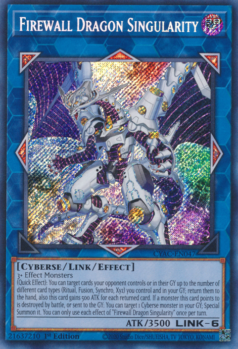 Firewall Dragon Singularity [CYAC-EN047] Secret Rare | Card Merchant Takapuna