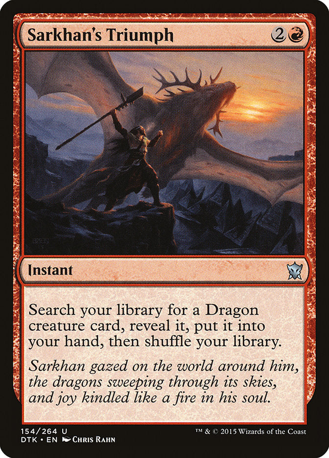 Sarkhan's Triumph [Dragons of Tarkir] | Card Merchant Takapuna