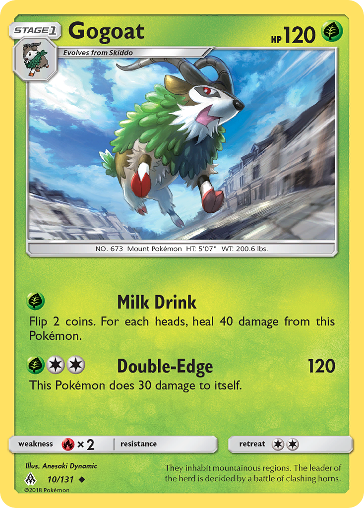 Gogoat (10/131) [Sun & Moon: Forbidden Light] | Card Merchant Takapuna