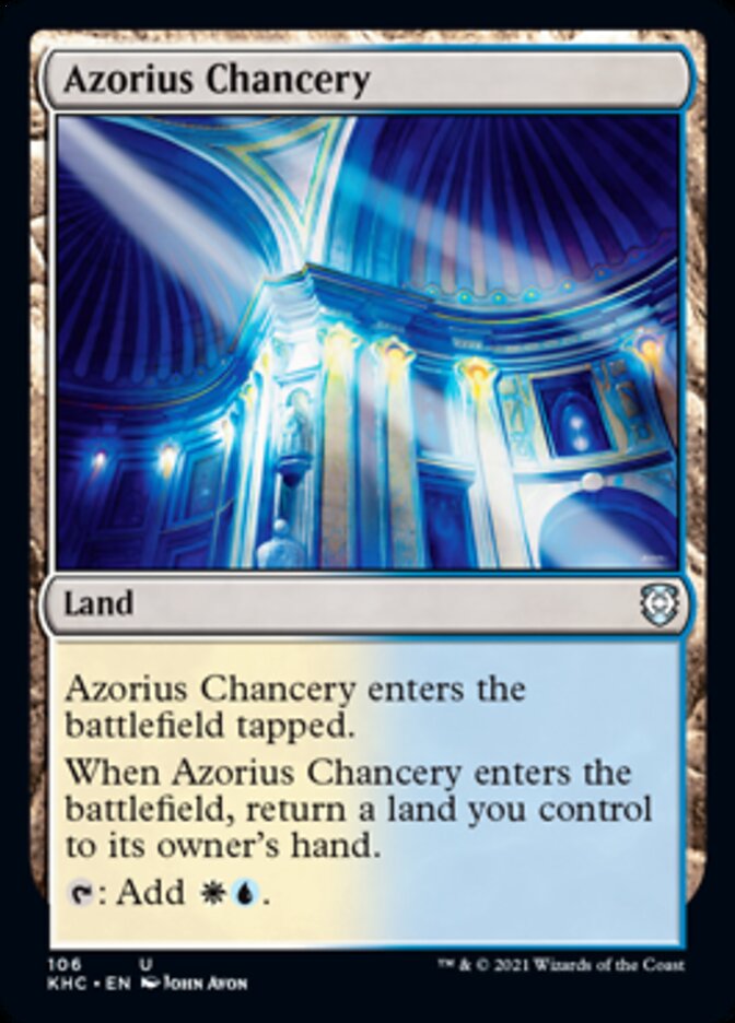 Azorius Chancery [Kaldheim Commander] | Card Merchant Takapuna