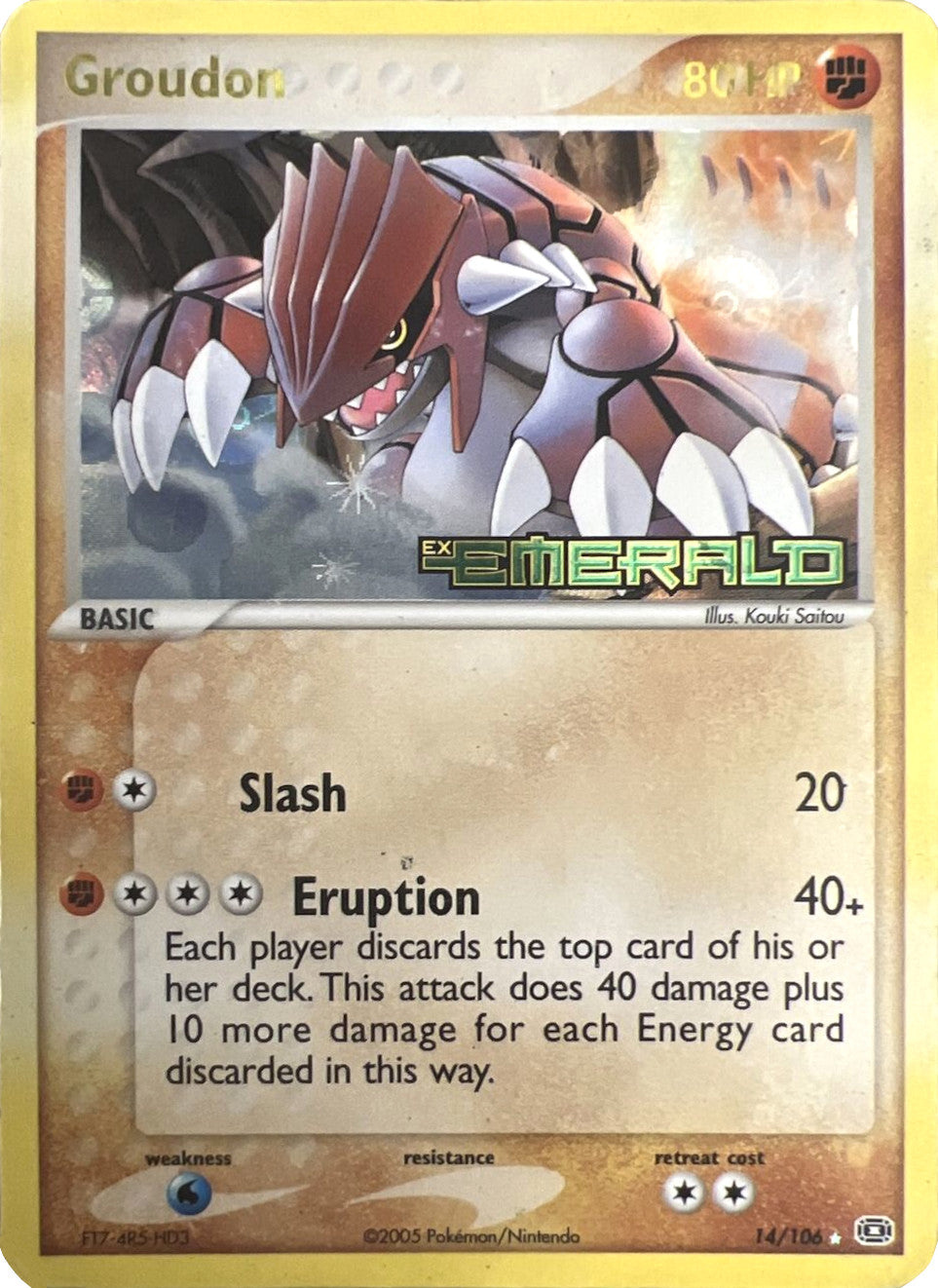 Groudon (14/106) (Stamped) [EX: Emerald] | Card Merchant Takapuna