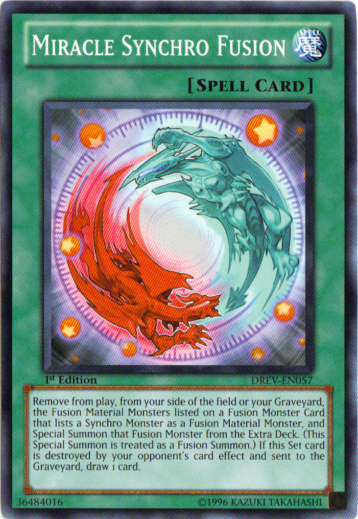 Miracle Synchro Fusion [DREV-EN057] Common | Card Merchant Takapuna