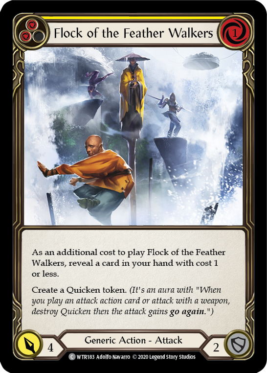 Flock of the Feather Walkers (Yellow) [U-WTR183] (Welcome to Rathe Unlimited)  Unlimited Normal | Card Merchant Takapuna