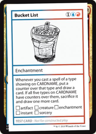 Bucket List (2021 Edition) [Mystery Booster Playtest Cards] | Card Merchant Takapuna