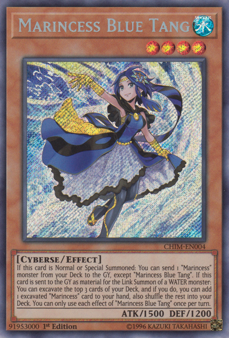 Marincess Blue Tang [CHIM-EN004] Secret Rare | Card Merchant Takapuna