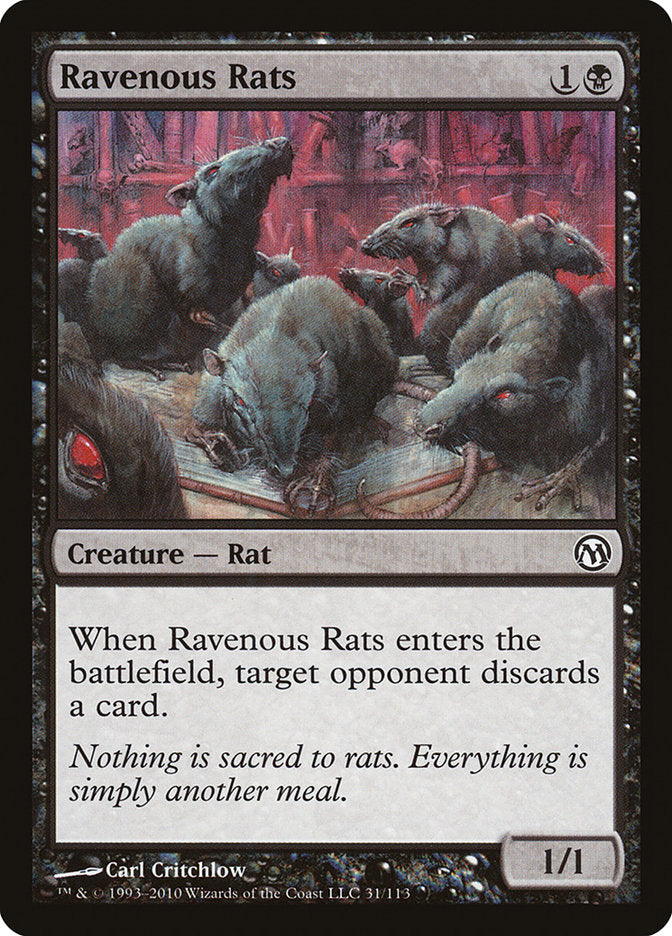 Ravenous Rats [Duels of the Planeswalkers] | Card Merchant Takapuna