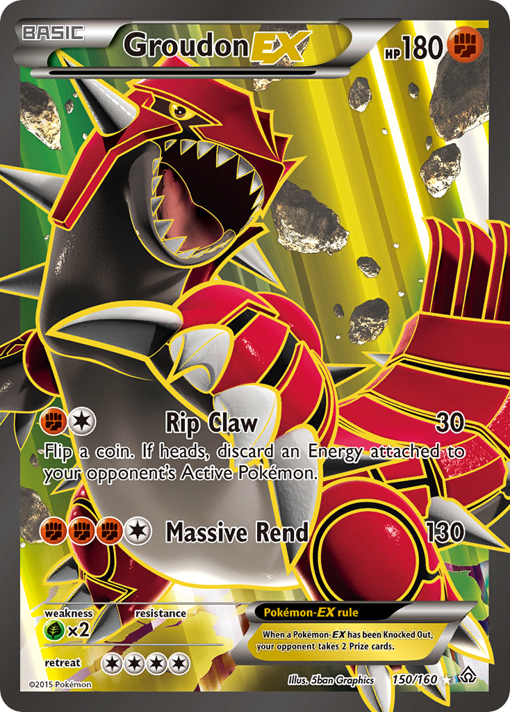 Groudon EX (150/160) [XY: Primal Clash] | Card Merchant Takapuna