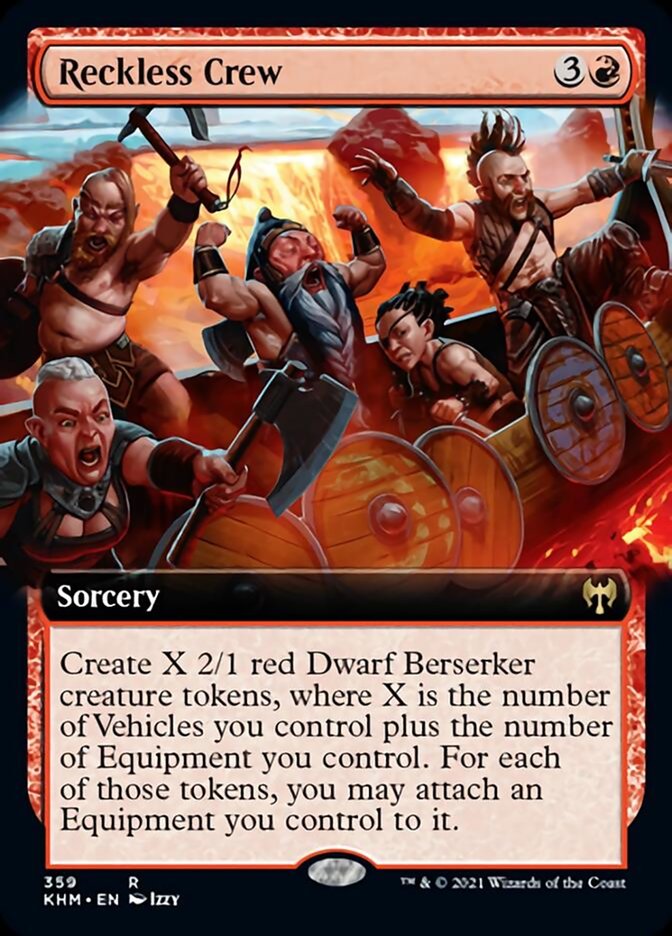 Reckless Crew (Extended Art) [Kaldheim] | Card Merchant Takapuna