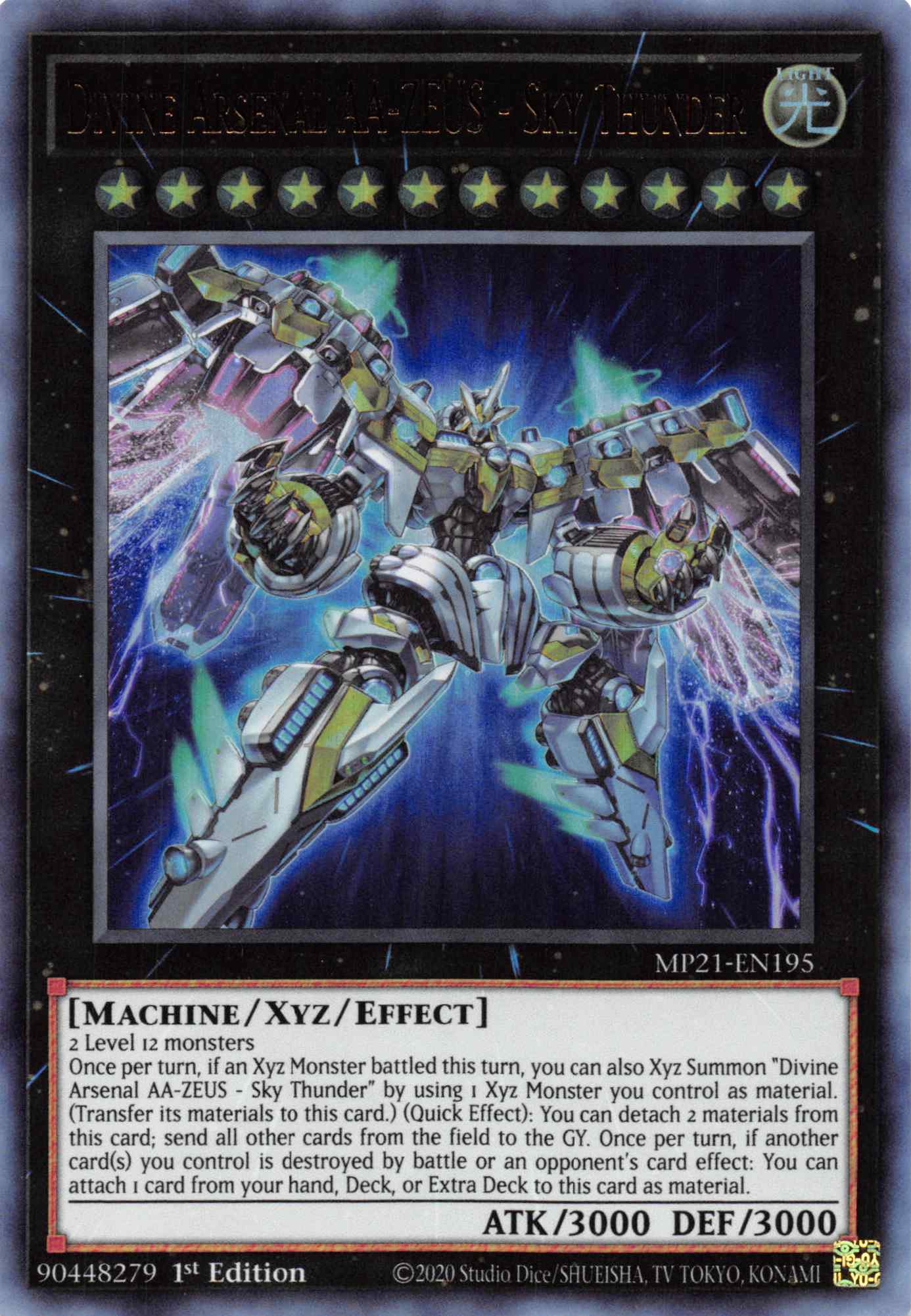 Divine Arsenal AA-ZEUS - Sky Thunder [MP21-EN195] Ultra Rare | Card Merchant Takapuna